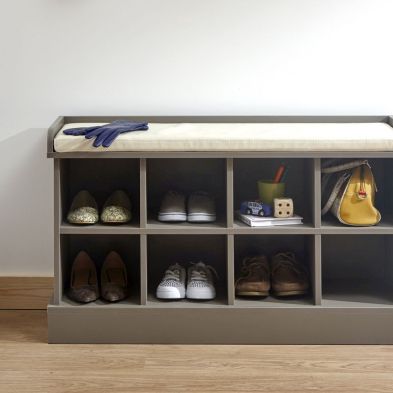 Kempton Shoe Storage Grey 8 Shelf