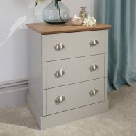 See more information about the Kendal Chest of Drawers Grey 3 Drawers