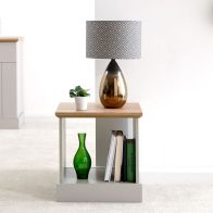 See more information about the Kendal Side Table Grey 1 Shelf