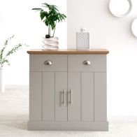 See more information about the Kendal Sideboard Grey 2 Doors 4 Shelves 2 Drawers