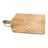 See more information about the Chopping Board Wood with Heart Pattern - 50.2cm