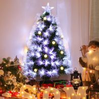 See more information about the 3ft Fibre Optic Christmas Tree Artificial - with LED Lights Purple 90 Tips 