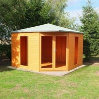 See more information about the Shire Larkspur 10 x 10 Shiplap Apex Garden Summerhouse