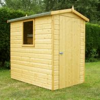 See more information about the Shire Hi Spec 4' 4" x 6' 2" Apex Shed - Premium Dip Treated Shiplap