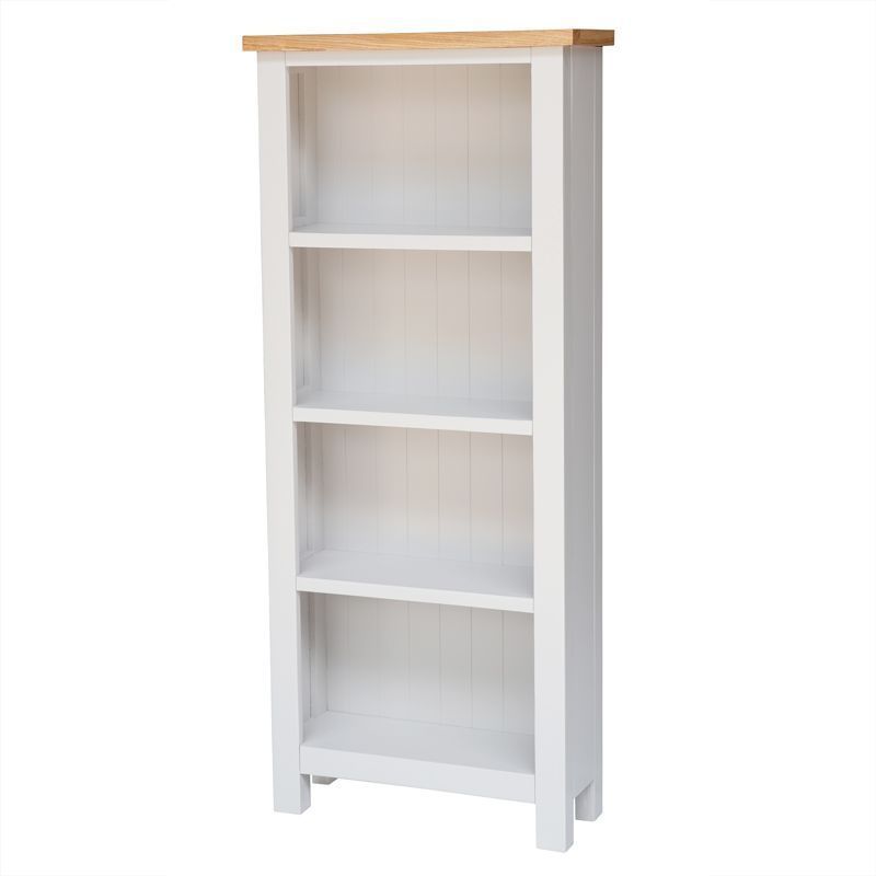 Lucerne Oak White Bookcase