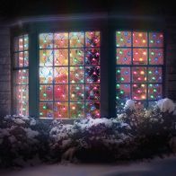 See more information about the Christmas Curtain Light Animated Multicolour Outdoor 360 LED - 3.5m 