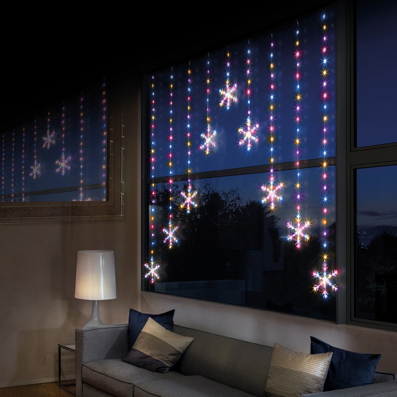 Christmas Curtain Light Multicolour Outdoor 339 LED - 1.2cm
