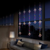 See more information about the Christmas Curtain Light Multicolour Outdoor 598 LED - 1.2cm
