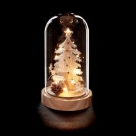 See more information about the Tree Glass Dome Christmas Decoration - 10 Warm White LEDs