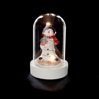 See more information about the Snowman Mini Glass Dome Christmas Decoration - 6 Warm White LEDs