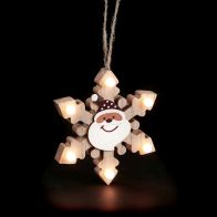 See more information about the Santa Snowflake Christmas Decoration - 6 Warm White LEDs