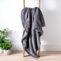 See more information about the Hamilton McBride 130cm x 180cm Charcoal Aspen Throw