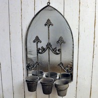 See more information about the Mirror Planter Metal Black - 70cm