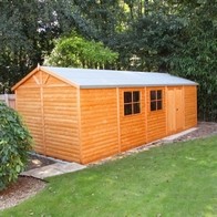 See more information about the Shire Mammoth 12 x 30 Shiplap Apex Garden Shed