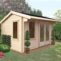 See more information about the Shire Marlborough 10' x 8' Reverse Apex Log Cabin - Classic 28mm Cladding Tongue & Groove