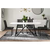 See more information about the Weston Dining Table White 178cm