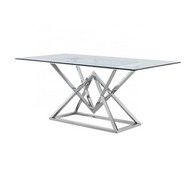 See more information about the Merrion Dining Table Stanless Steel Mirrored