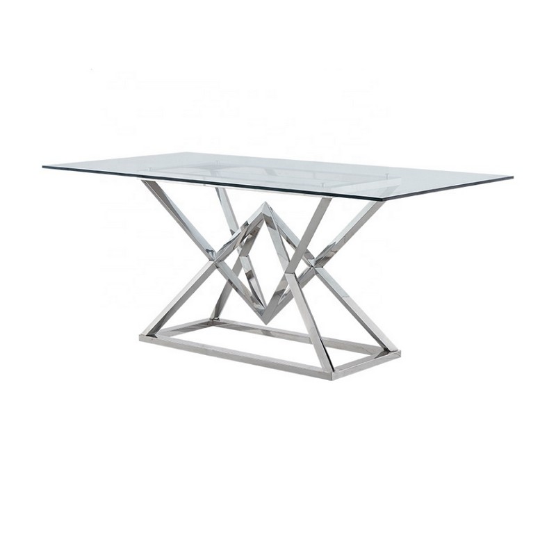 Merrion Dining Table Stanless Steel Mirrored