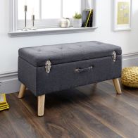 See more information about the Minstrel Ottoman Fabric Dark Grey 1 Door