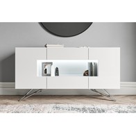 See more information about the Weston Large Sideboard White 2 Doors 5 Shelves 2 Drawers