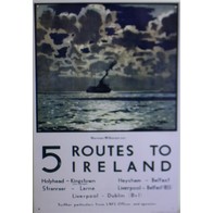 See more information about the Vintage 6 Routes To Ireland Ferry Sign Metal Wall Mounted - 40cm
