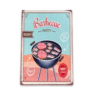 See more information about the Vintage Barbecue Party Sign Metal Wall Mounted - 42cm