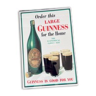See more information about the Vintage Large Guinness For The Home Sign Metal Wall Mounted - 42cm