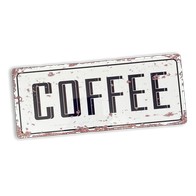 See more information about the Vintage Coffee Sign Metal Wall Mounted - 32cm