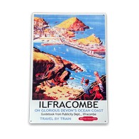 See more information about the Vintage British Railways Ilfracombe Sign Metal Wall Mounted - 42cm