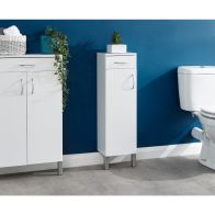 See more information about the Moritz White 1 Door 1 Drawer Bathroom Cabinet