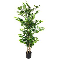 See more information about the Ficus Tree Artificial Plant Green - 125cm
