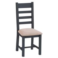 See more information about the Aurora Midnight Dining Chair Wood & Fabric