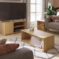 See more information about the Newlyn 3 Piece Living Room Furniture Set Natural Table
