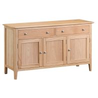See more information about the Bayview Sideboard Oak 3 Door 2 Drawer