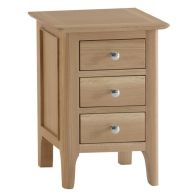 See more information about the Bayview Bedside Oak 3 Drawers Small
