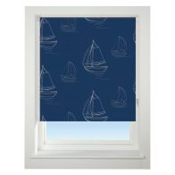 See more information about the Universal 60cm Blue Boats Daylight Roller Blind