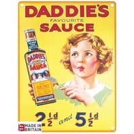 See more information about the Vintage Daddie's Sauce Sign Metal Wall Mounted - 45cm