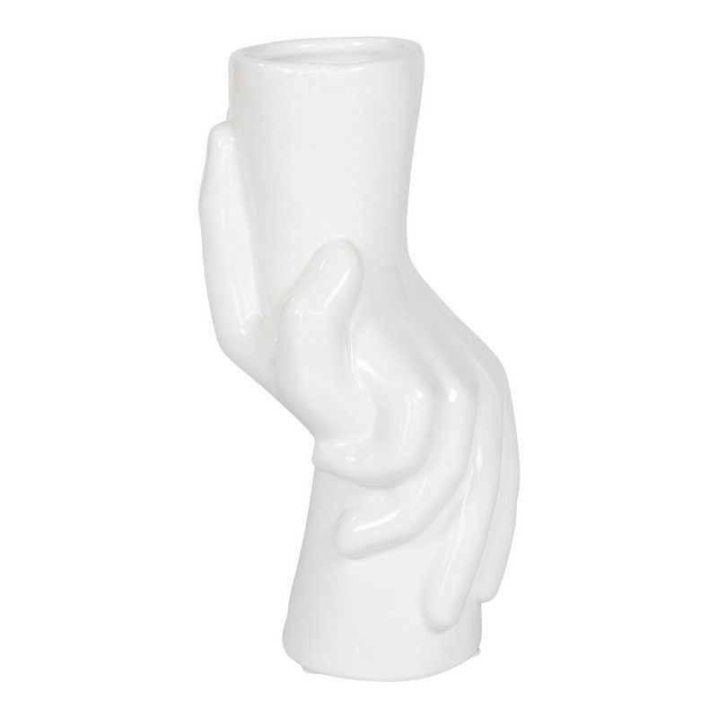 Holding Hands Vase Ceramic White - 25cm
