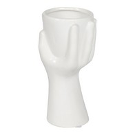 See more information about the Hand Vase Ceramic White - 17.5cm