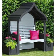 AFK Premium Orchard Arbour Charcoal & Stone 2 Seat