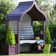 See more information about the AFK Premium Orchard Arbour Lavender & Stone 2 Seat