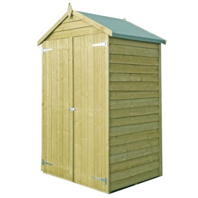 See more information about the Shire Ashworth 4' 4" x 3' 3" Apex Shed - Premium Pressure Treated Overlap