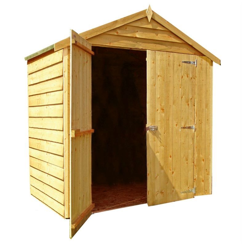 Shire Ashworth 6' 7" x 4' 2" Apex Shed - Classic Dip Treated Overlap