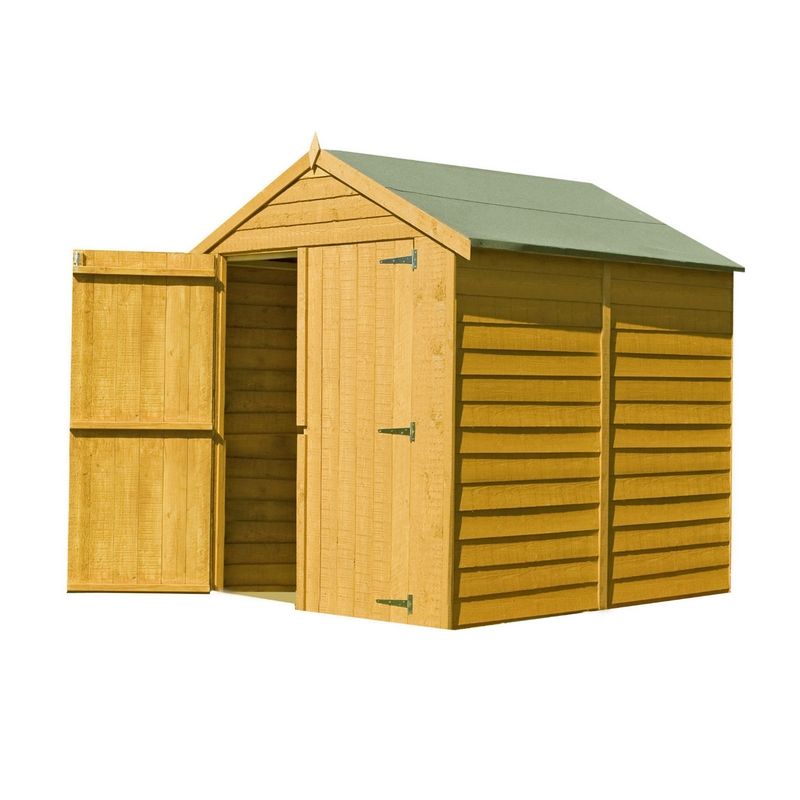 Shire Ashworth 6' 7" x 6' Apex Shed - Classic Dip Treated Overlap