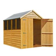 See more information about the Shire Ashworth 5' 5" x 6' 10" Apex Shed - Budget Dip Treated Overlap