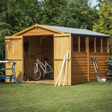 See more information about the Shire Canterbury 6' 7" x 12' 2" Apex Shed - Budget Dip Treated Overlap