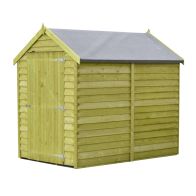 See more information about the Shire Canterbury 4' 5" x 6' 3" Apex Shed - Premium Pressure Treated Overlap