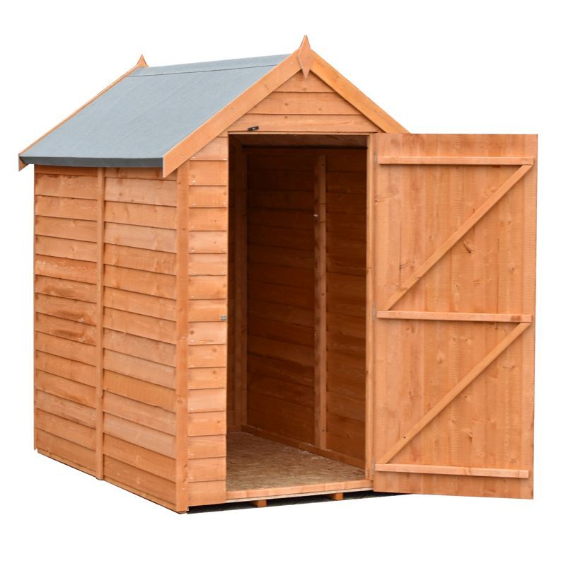 Shire Wiltshire 4' 4" x 6' Apex Shed - Premium Dip Treated Overlap