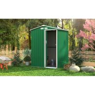 See more information about the Classic Oxford Garden Metal Shed by Royalcraft - Green 1.5 x 1.3M