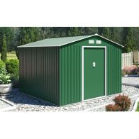 See more information about the Premium Oxford Garden Metal Shed by Royalcraft - Green 2.8 x 2.6M